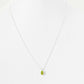 Oval cut Peridot Solitaire Necklace - Victoria's Jewellery