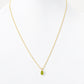 Luna, Oval cut Peridot Pendant - 7x5mm - Victoria's Jewellery