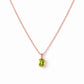 Luna, Oval cut Peridot Pendant - 7x5mm - Victoria's Jewellery