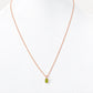 Luna, Oval cut Peridot Pendant - 7x5mm - Victoria's Jewellery