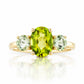 Lucy, Peridot and Prasiolite Ring - Victoria's Jewellery