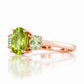 Lucy, Peridot and Prasiolite Ring - Victoria's Jewellery