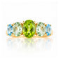 Queen, a Peridot, Prasiolite and Topaz Ring - Victoria's Jewellery