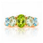 Queen, a Peridot, Prasiolite and Topaz Ring - Victoria's Jewellery