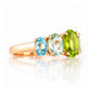 Queen, a Peridot, Prasiolite and Topaz Ring - Victoria's Jewellery
