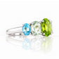 Queen, a Peridot, Prasiolite and Topaz Ring - Victoria's Jewellery