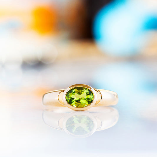 Nayeli, a Peridot Ring