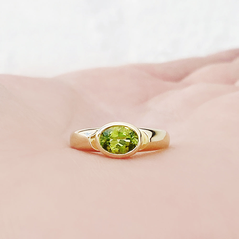 Nayeli, a Peridot Ring