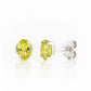 Oval cut Peridot Stud Earrings - Victoria's Jewellery