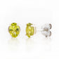 Luna, Oval cut Peridot Stud Earring - 7x5mm