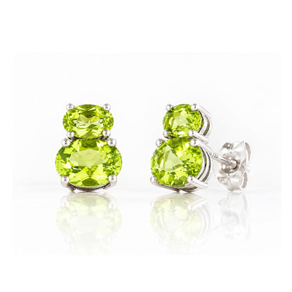 Georgie, Peridot Stud Earrings - Victoria's Jewellery