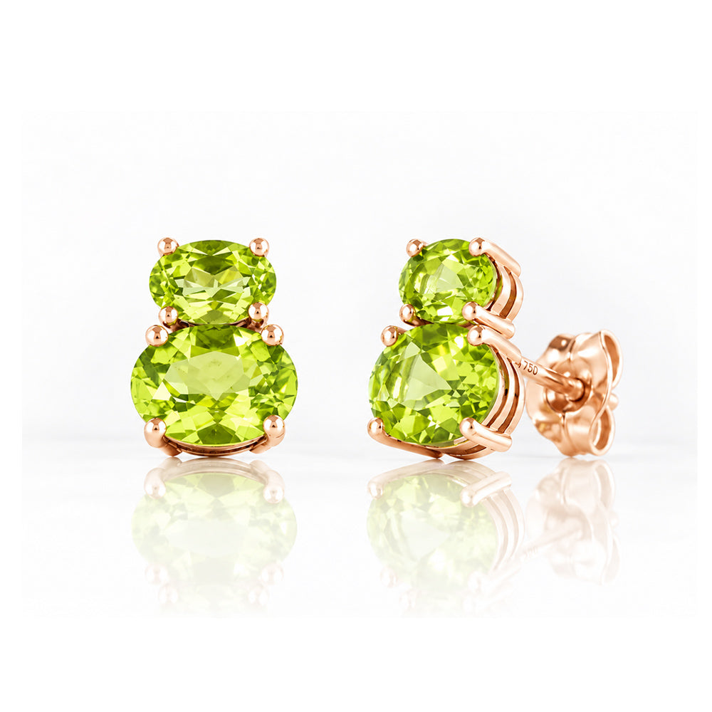 Georgie, Peridot Stud Earrings - Victoria's Jewellery