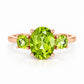 Hallie, Peridot Trilogy Ring - Victoria's Jewellery