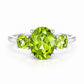 Hallie, Peridot Trilogy Ring - Victoria's Jewellery
