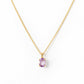 Luna, Oval cut Pink Amethyst Pendant - 7x5mm - Victoria's Jewellery