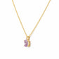 Luna, Oval cut Pink Amethyst Pendant - 7x5mm - Victoria's Jewellery
