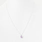 Oval cut Pink Amethyst Solitaire Necklace - Victoria's Jewellery