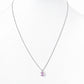 Luna, Oval cut Pink Amethyst Pendant - 7x5mm - Victoria's Jewellery
