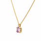 Luna, Oval cut Pink Amethyst Pendant - 8x6mm