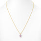 Luna, Oval cut Pink Amethyst Pendant - 8x6mm