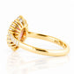 Carla, Pink Lab Diamond Halo RIng - Victoria's Jewellery