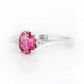 Georgie, a Pink Tourmaline and Diamond Trilogy Ring