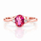 Georgie, a Pink Tourmaline and Diamond Ring - Victoria's Jewellery