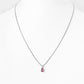 Luna, Oval cut Pink Tourmaline Pendant - 7x5mm