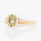 Chloe, a Prasiolite and Lab Diamond Ring