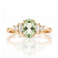 Chloe, a Prasiolite and Lab Diamond Ring - Victoria's Jewellery
