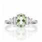 Chloe, a Prasiolite and Lab Diamond Ring - Victoria's Jewellery