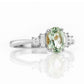 Chloe, a Prasiolite and Lab Diamond Ring - Victoria's Jewellery