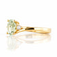Georgie, a Prasiolite and Diamond Trilogy Ring - Victoria's Jewellery