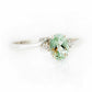 Georgie, a Prasiolite and Diamond Trilogy Ring