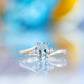 Georgie, a Prasiolite and Diamond Trilogy Ring - Victoria's Jewellery