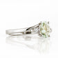Georgie, a Prasiolite and Diamond Trilogy Ring - Victoria's Jewellery