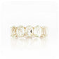 Oval cut Prasiolite Half Eternity Anniversary Ring - Victoria's Jewellery