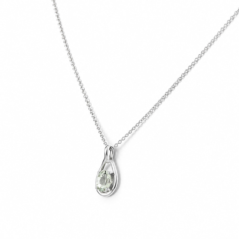 Infinity, Prasiolite Pendant - 7x5mm - Victoria's Jewellery