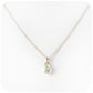 Oval cut Prasiolite Solitaire Pendant and Chain - Victoria's Jewellery