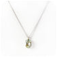 Lana, an Oval cut Prasiolite Pendant and Chain