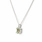 Luna, Oval cut Prasiolite Pendant - 8x6mm