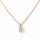 Luna, Oval cut Prasiolite Pendant - 7x5mm - Victoria's Jewellery