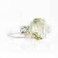 Oval cut Prasiolite and Sky Blue Topaz Trilogy Anniversary Ring - Victoria's Jewellery