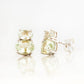 Georgie, Prasiolite Stud Earrings