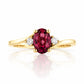 Georgie, a Rhodolite Garnet and Diamond Trilogy Ring - Victoria's Jewellery