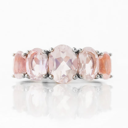 The Rose Quartz Queen Ring