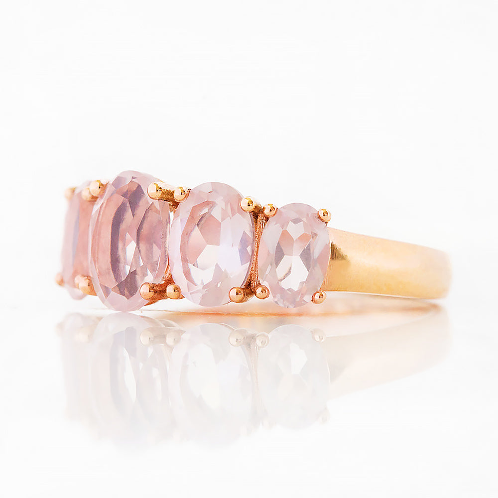 The Rose Quartz Queen Ring