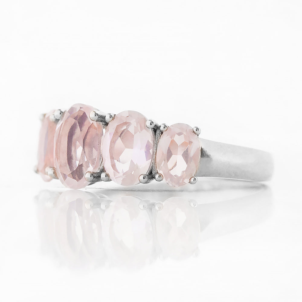 The Rose Quartz Queen Ring