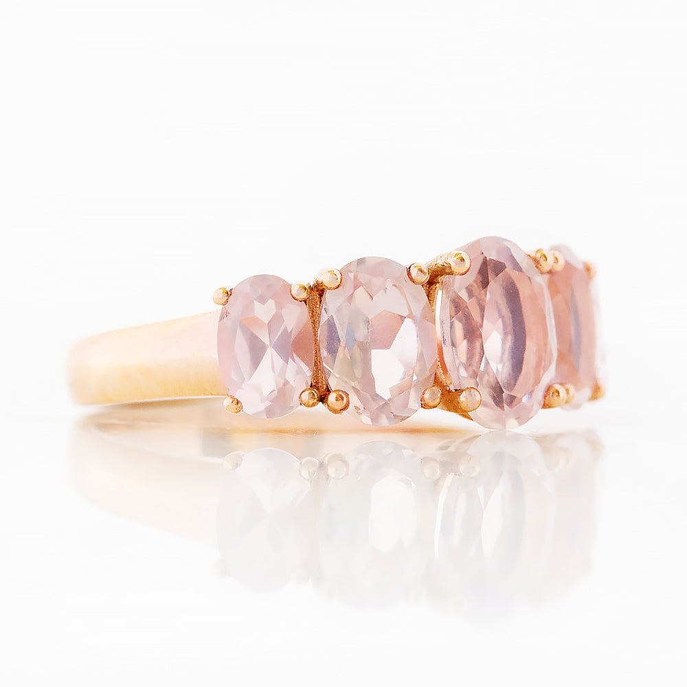 The Rose Quartz Queen Ring