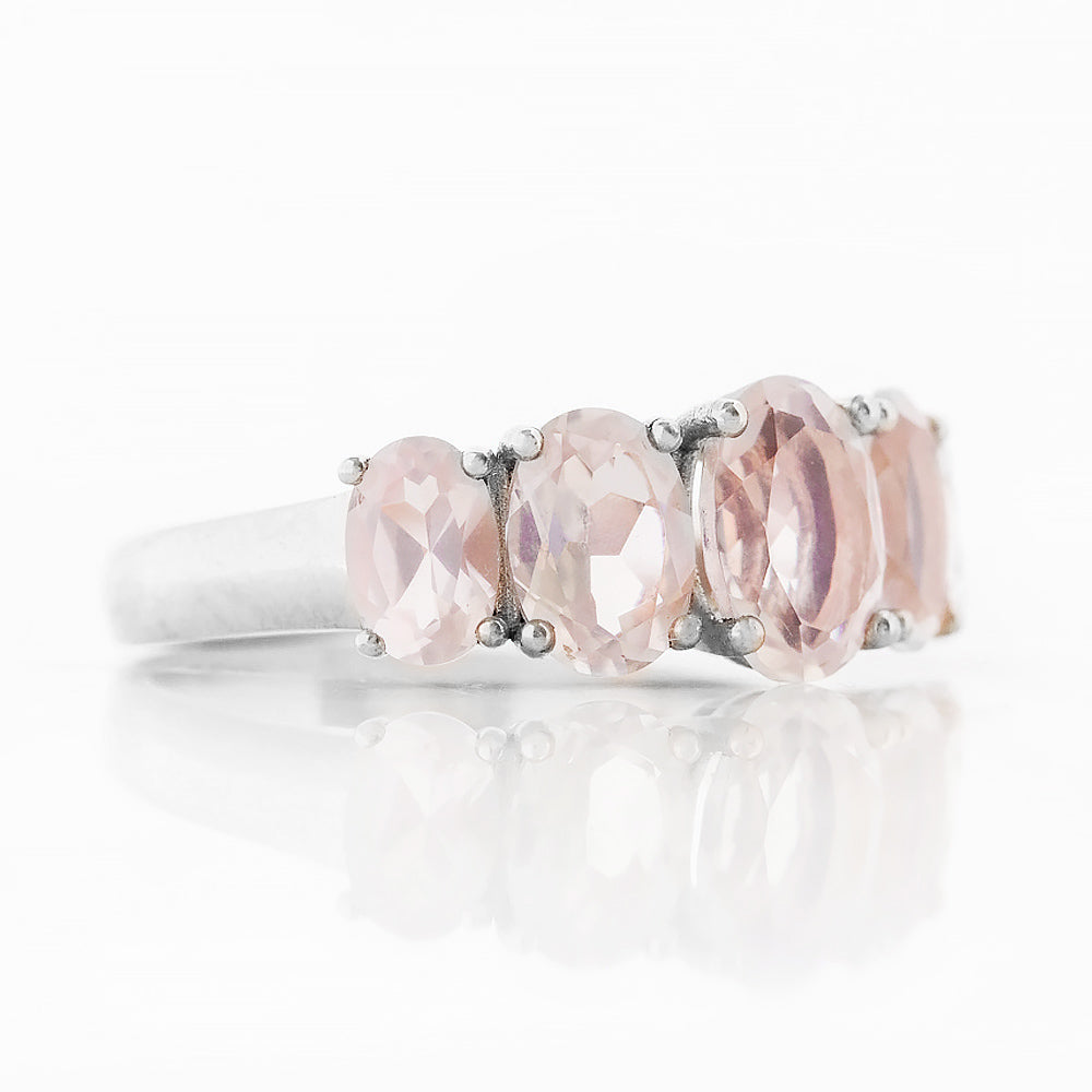 The Rose Quartz Queen Ring